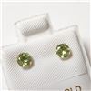 Image 2 : 10K Yellow Gold Peridot  Earrings (~Size )(Ring is resizable for $40) (~length inches), Suggested Re