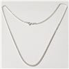 Image 1 : Silver 16"  Necklace (~Size )(Ring is resizable for $40) (~length inches), Suggested Retail Value $4