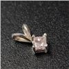 Image 3 : 14K White Gold Diamond (0.25Ct,I3,Light Pink) Pendant , Made in Canada, Appraised Retail $1190