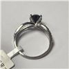 Image 4 : 14K White Gold Black Diamond(1.3ct) Diamond(0.3ct) Ring (~Size 7) (~weight 2.1g), Made in Canada, Ap