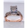Image 1 : Rose 14K GP on .925 Silver 1.p Carat Brilliant Cut Solitaire Ring Size 7
