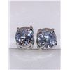 Image 1 : Set of 1.1 Carat Brilliant Cut Solitaire Stud Earrings
