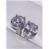 Image 2 : Set of 1.1 Carat Brilliant Cut Solitaire Stud Earrings