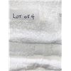 Image 2 : Lot of 4 White Bath Towels