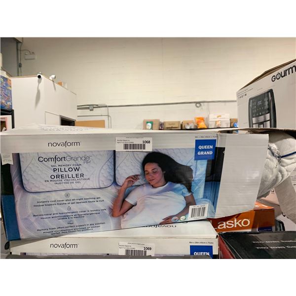 NovaForm Comfort Grande Plus Gel Memory Foam Pillow Queen