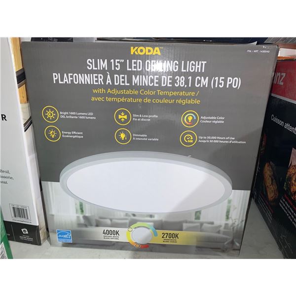 Koda Slim 15" LED Ceiling Light w/ Adjustable Color Temperature