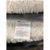 Image 2 : Sherpa Fleece Throw Soft and Fuzzy Throw Blanket for Sofa, Light Grey, 50x60 Inches