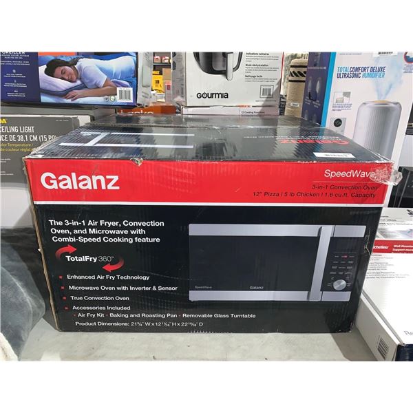 Galanz 3 in 1 Air Fryer, Convection Oven & Microwave Oven w/ Combi-Speed Cooking Feature