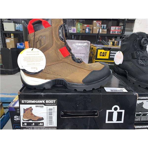 Icon Stormhawk Boot Waterproof Brown Mens Size 10