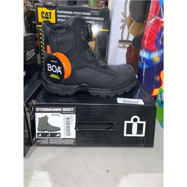 Icon Stormhawk Boot Waterproof Black Mens Size 8