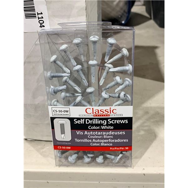 Classic CS-50-OW White Self Drilling Screws 50pc per pack Lot of 12