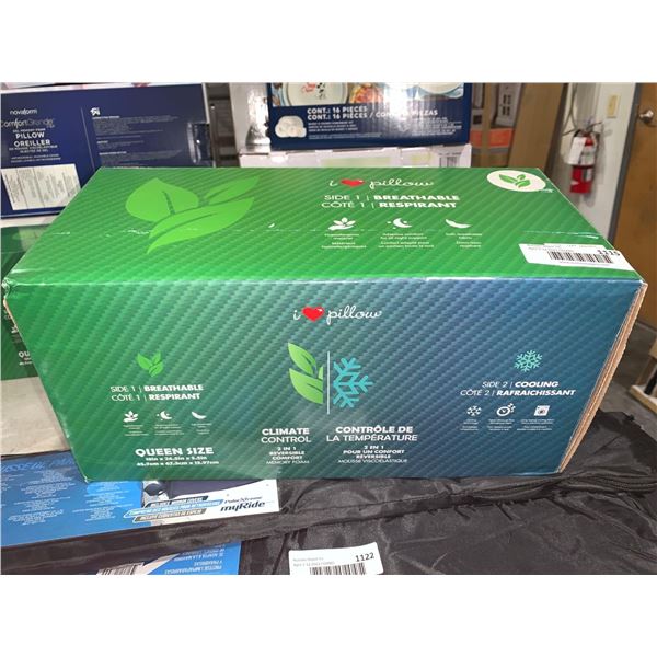 I Heart Pillow 2 in 1 Reversible Comfort memory Foam