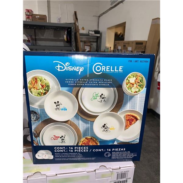 Disney Corelle 16 Piece Mickey & Friends Dinnerware Set