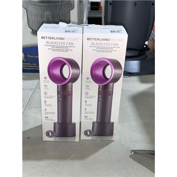Betterliving Designs Portable Bladeless Fan - Lot of 2