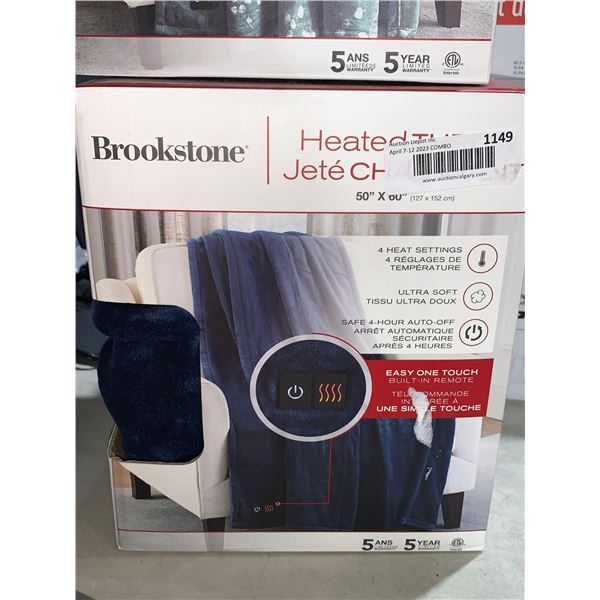 Brookstone Heated Throw 50"x60"