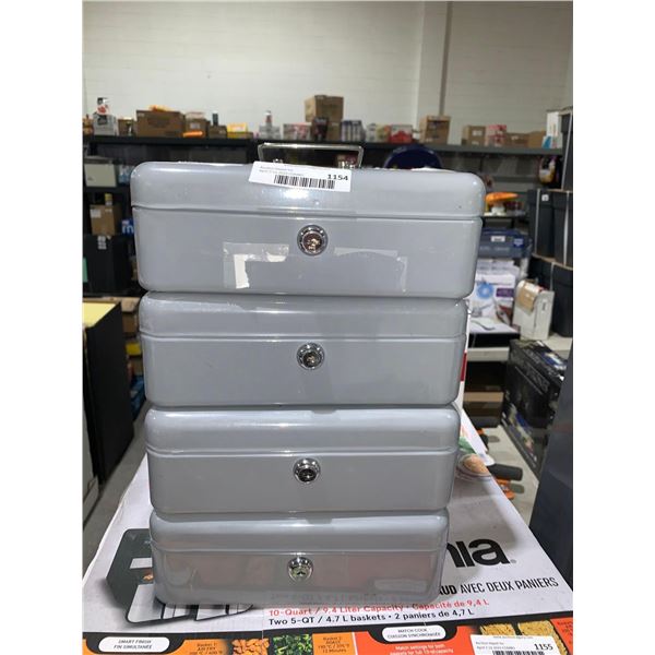 Lot of 4 Coin Boxed - No Keys