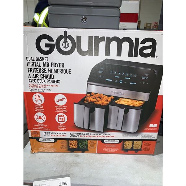 Gourmia Dual Drawer Digital Air Fryer