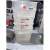 Image 1 : Lot of 5 Square Food Storage Containers