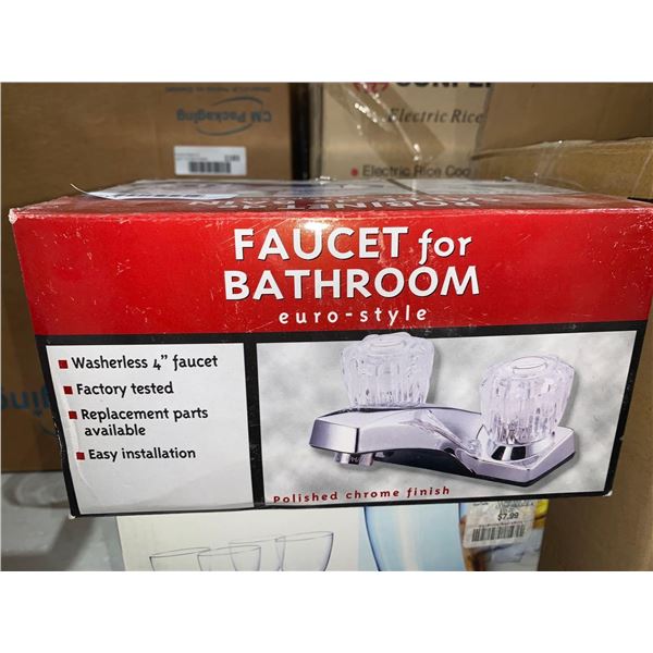 Faucet for Bathroom 4" :Polished Chrome Finish