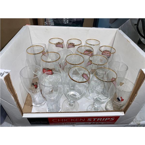 Lot of Assorted Beer Branded Glassware