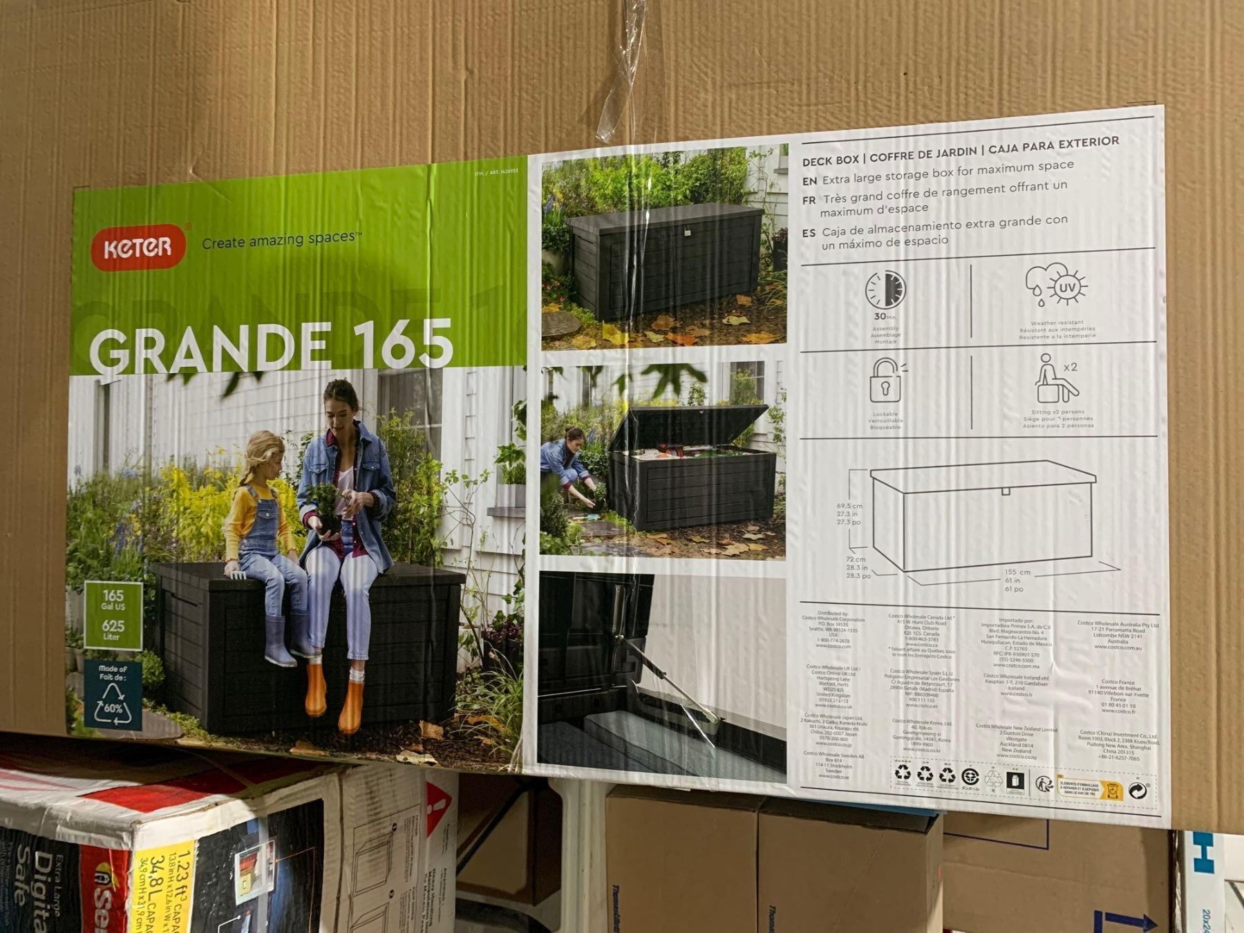 Keter Deck Box Grande 165 Gal