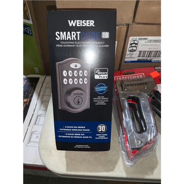 Weiser Smart Code Touchpad Electronic Deadbolt