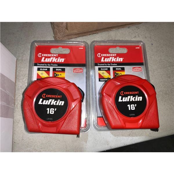 Crescent Lufkin 16' Tape Measure  Lot of 2