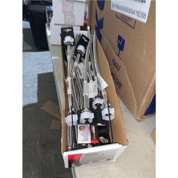 Lot of 15 Uberhaus Braided Toilet SS Hose 16x3/8x7/8"