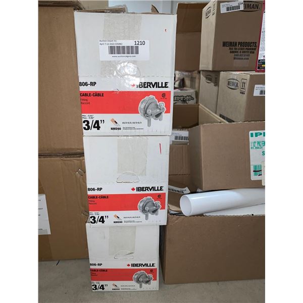 Iberville 3/4" Cable Fitting 3x50 Count