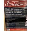 Image 2 : NEW Sunbeam Pearl Concrete Fire Bowl 31.5" x 31.5" x 14.5" Propane or Natural Gas