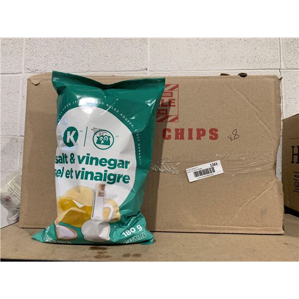 Circle K Salty & Vinegar Chips 8 x 180g