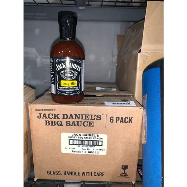 Case of - Jack Daniels Honey BBQ Sauce 6 x 473ml
