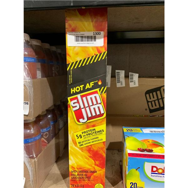 Hot AF Slim Jim Spicy Sausage Snack (24 x 27.5g)