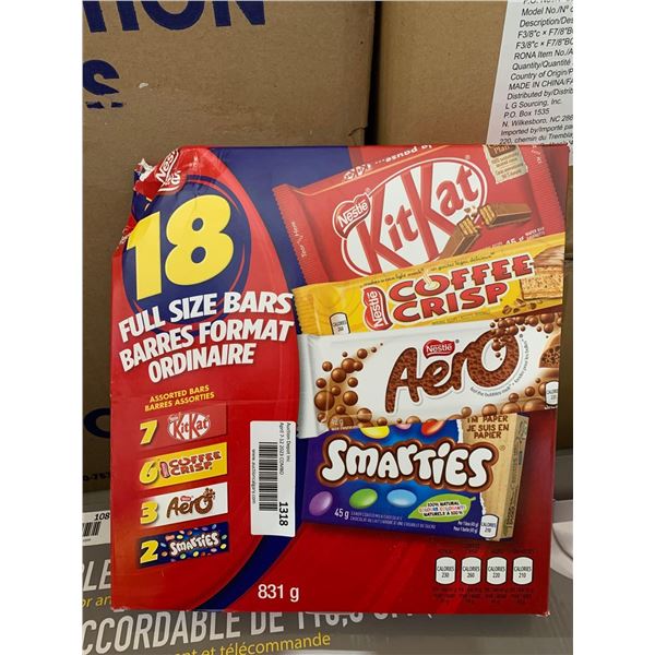Nestle 18 Full Size Assorted Chocolate Bars 831g