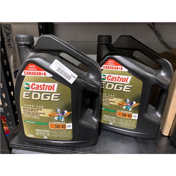 Castrol Edge Euro Guard European Formula SAE 5W-40 Motor Oil 2x 5L