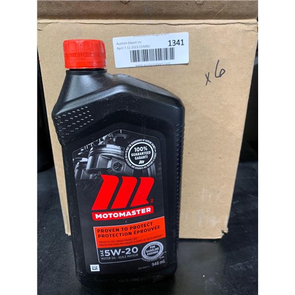 Motomaster SAE 5W-20 Motor Oil for Gas Engines  6x946ml