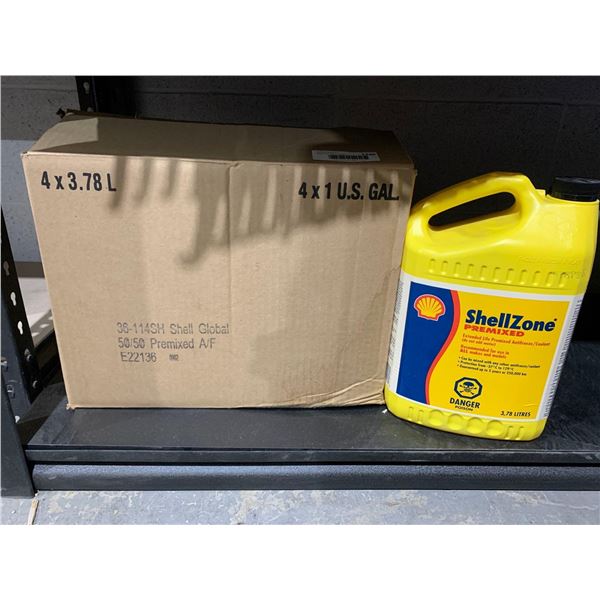 Shell Zone Premixed Antifreeze/Coolant 4x 3.78L