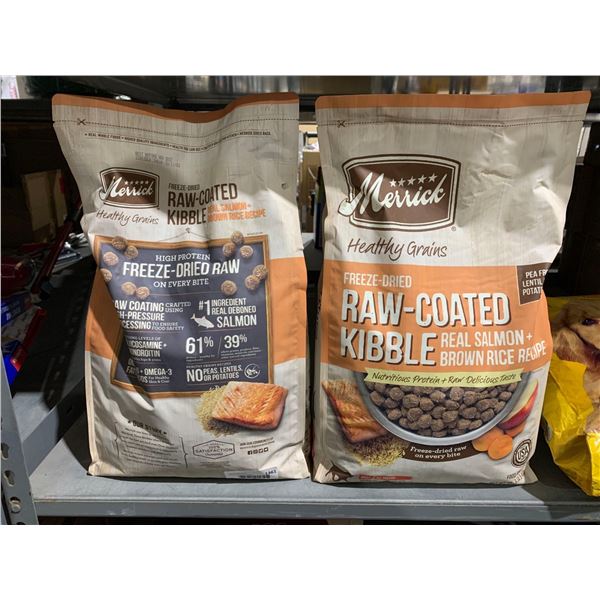 Merrick Freeze Dried Raw Coated Kibble Salmon & Brown Rice Adult 2x10lb Bag