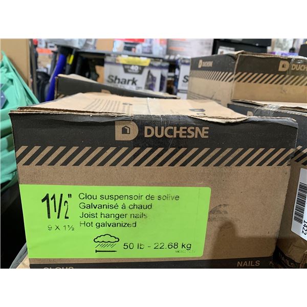 Duchesne Joist Hanger Nails - 9-Gauge - Hot Galvanized Steel - 50 Lbs