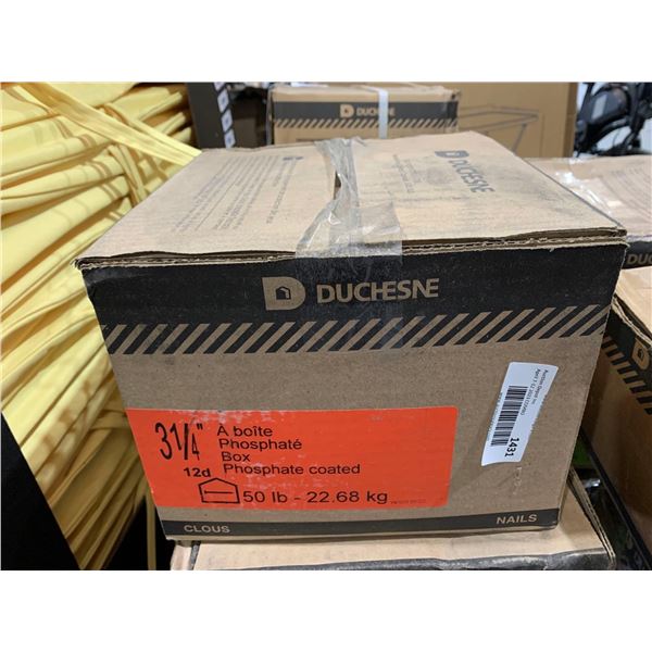 Duchesne Round Head Box Nails - 3 1/4-in L - Thin Shank - Phosphate Steel - 50-lb Pack