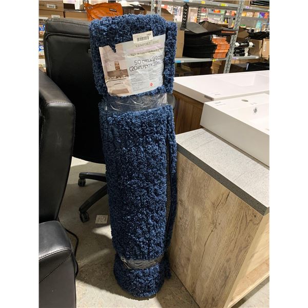 Comfort Zone Supreme Textile Kitchen Mat 20x39" - Blue