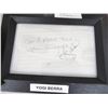 Image 2 : 2-Yogi Berra, Smothers Brothers Framed Autographs - 2 X $