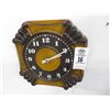 Image 2 : 2-Ceramic, Wood Framed Wall Clocks - 2 X $