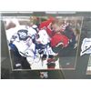 Image 3 : 2-Framed Autographed Gordie How & Lightning Photo - 2 X $