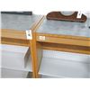 Image 2 : 5-Oak Laminate Top 2 Sided Portable Bookcase - 5 X $