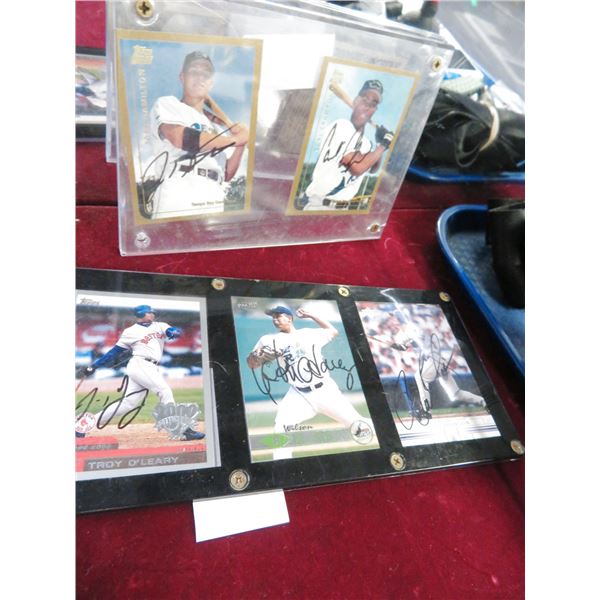 2 and 3 Pack Autographed Baseball Trading Cards