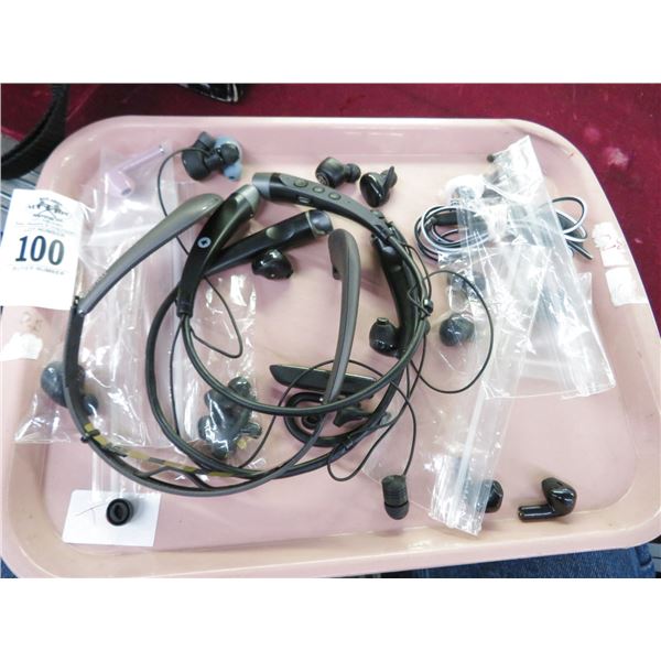 Tray Lot of Asst. Earbuds (15)