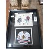 Image 1 : Shadow Box w/Tony Esposito and Stan Mikata Print, Mini Jersey - 21" x 17"