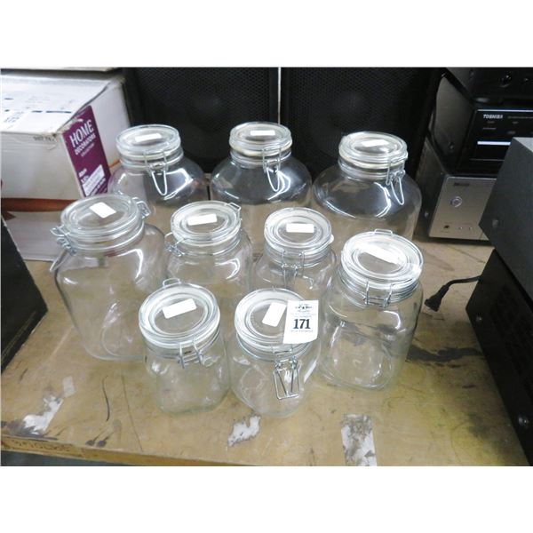 Glass Canister Set (9)