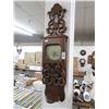 Image 1 : Carved Mahogany Wall Clock w/Shelf